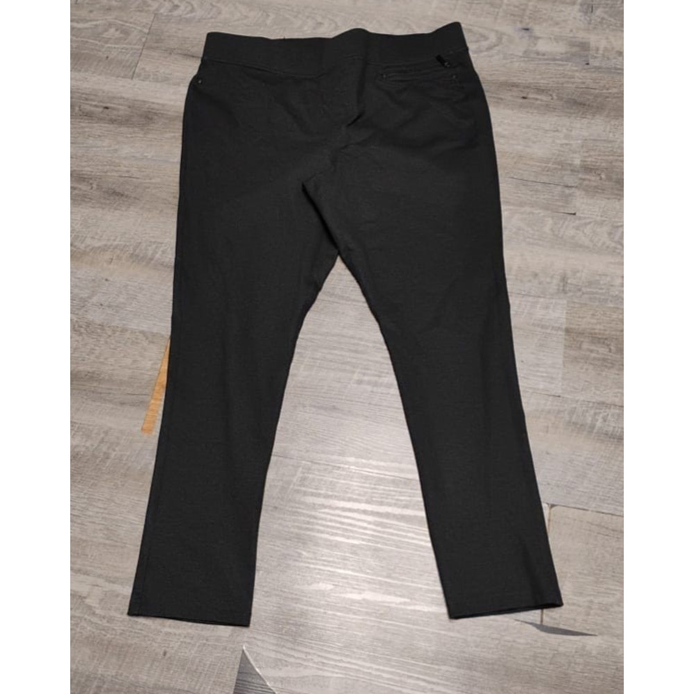 DKNY Jeans Women’s deep charcoal gray Dress Pants Zip Closure Zipper Accent XL
